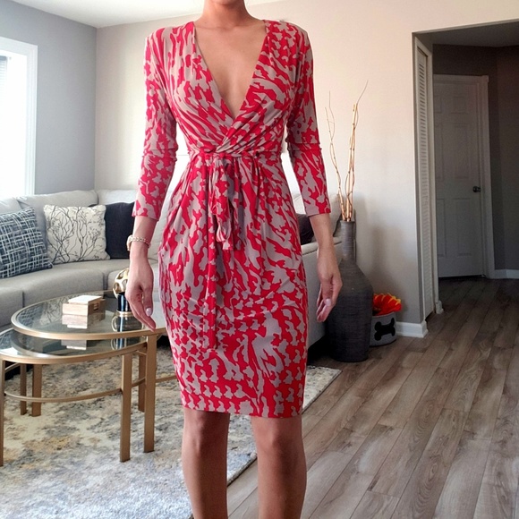 Nine West Dresses & Skirts - Like New Nine West Red Plunge Dress!